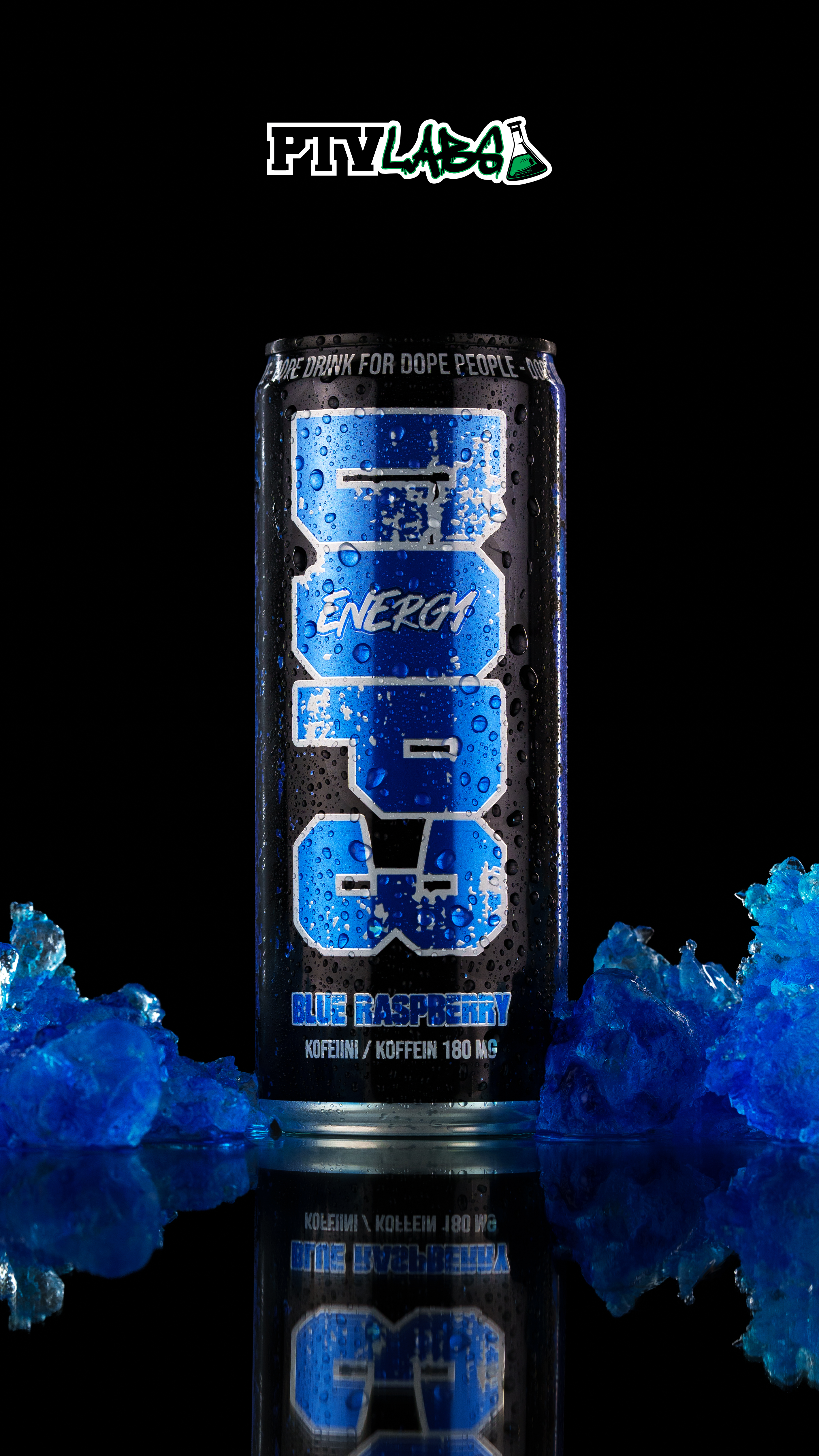 DOP3 ENERGY DRINK BLUE RASPBERRY