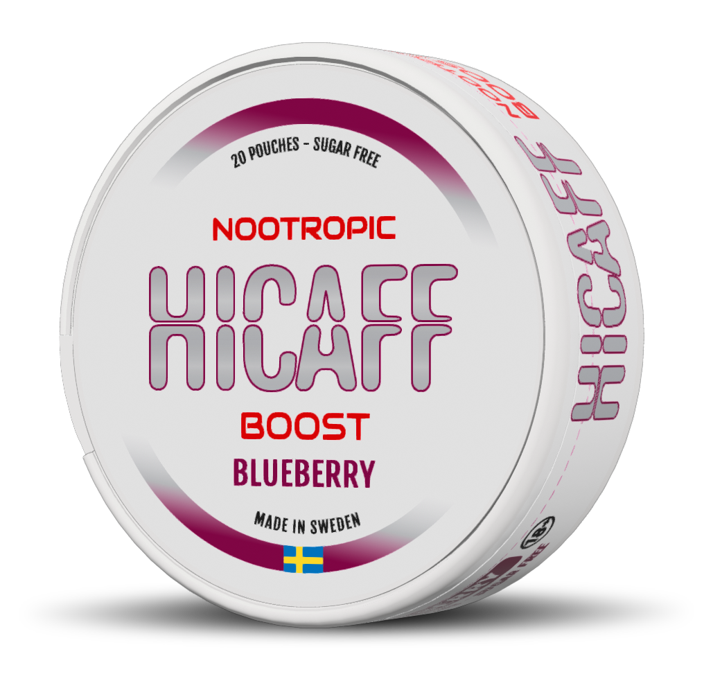 HICAFF Blueberry Boost – Nootropic Focus Pouches with Blueberry