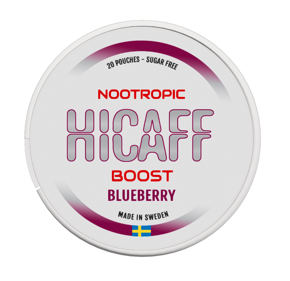 HICAFF Blueberry Boost – Nootropic Focus Pouches with Blueberry