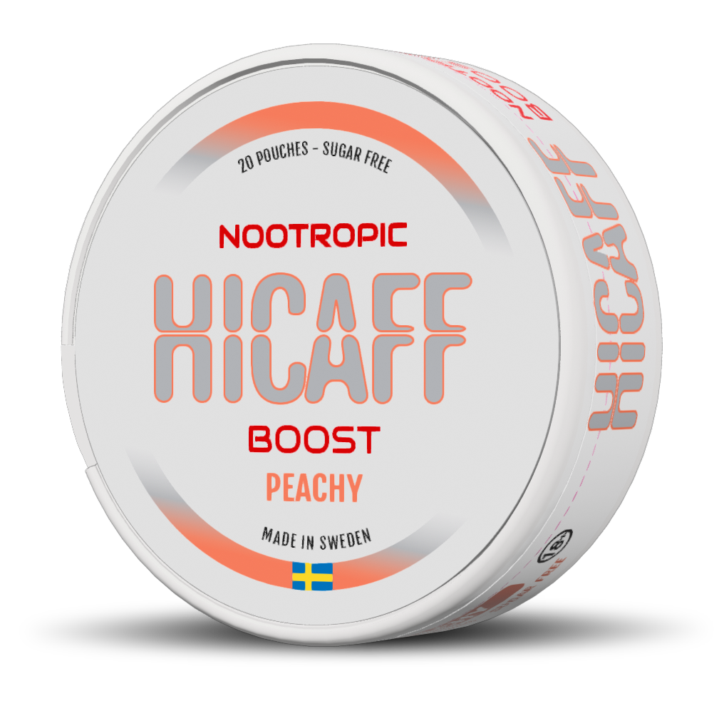 HICAFF Peachy Boost – Nootropic Focus Pouches with Peach
